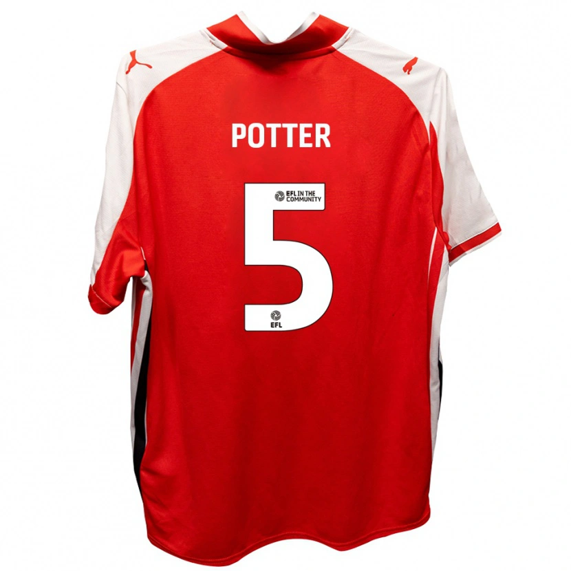 Danxen Herren Finley Potter #5 Rot Weiß Heimtrikot Trikot 2025/26 T-Shirt Schweiz
