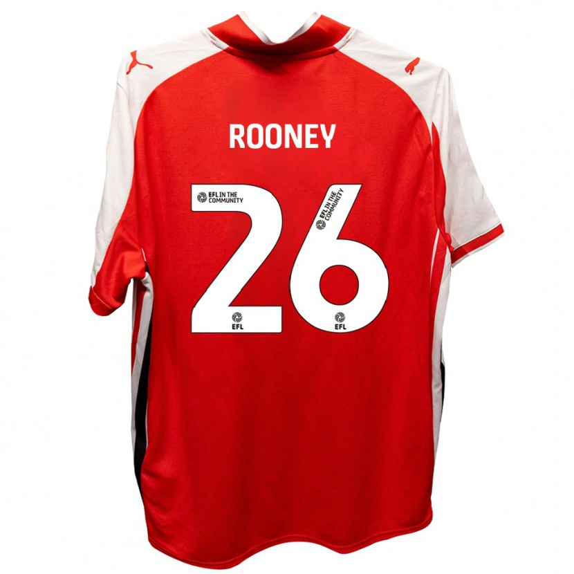Danxen Herren Shaun Rooney #26 Rot Weiß Heimtrikot Trikot 2025/26 T-Shirt Schweiz
