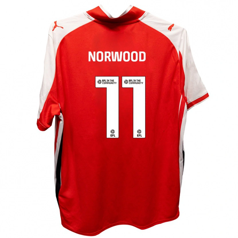 Danxen Herren James Norwood #11 Rot Weiß Heimtrikot Trikot 2025/26 T-Shirt Schweiz
