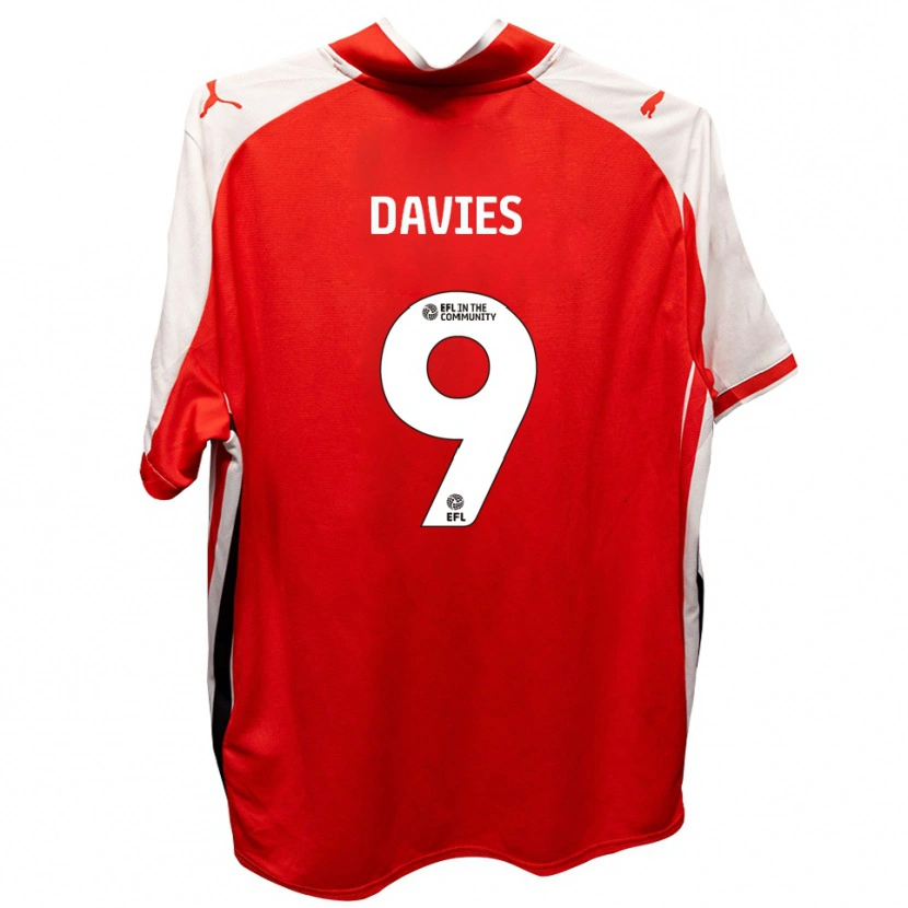 Danxen Herren Will Davies #9 Rot Weiß Heimtrikot Trikot 2025/26 T-Shirt Schweiz