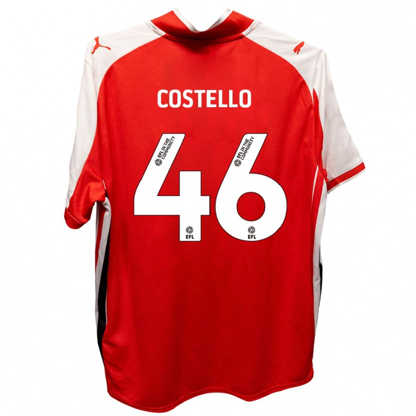 Danxen Herren Calum Costello #46 Rot Weiß Heimtrikot Trikot 2025/26 T-Shirt Schweiz