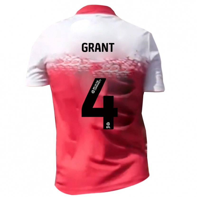Danxen Herren Conor Grant #4 Rot Weiß Heimtrikot Trikot 2025/26 T-Shirt Schweiz