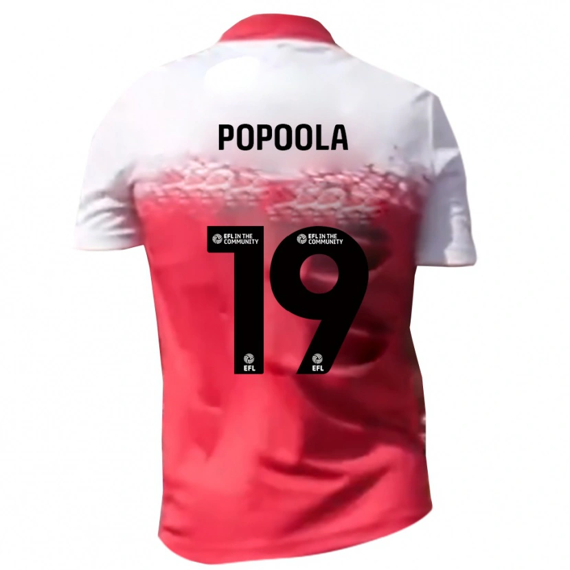 Danxen Herren Anjola Popoola #19 Rot Weiß Heimtrikot Trikot 2025/26 T-Shirt Schweiz