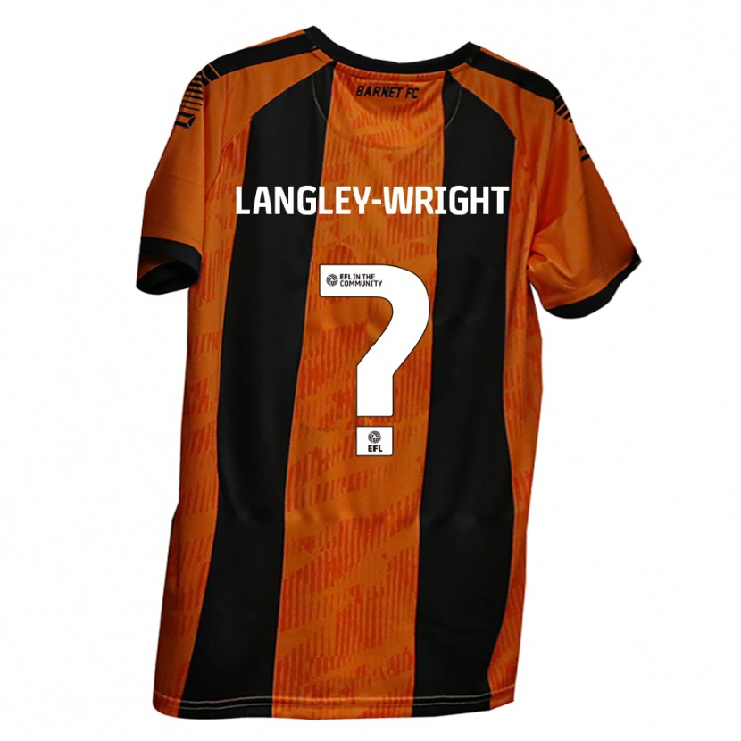 Danxen Herren Portia-Milan Langley-Wright #0 Orange Schwarz Heimtrikot Trikot 2025/26 T-Shirt Schweiz