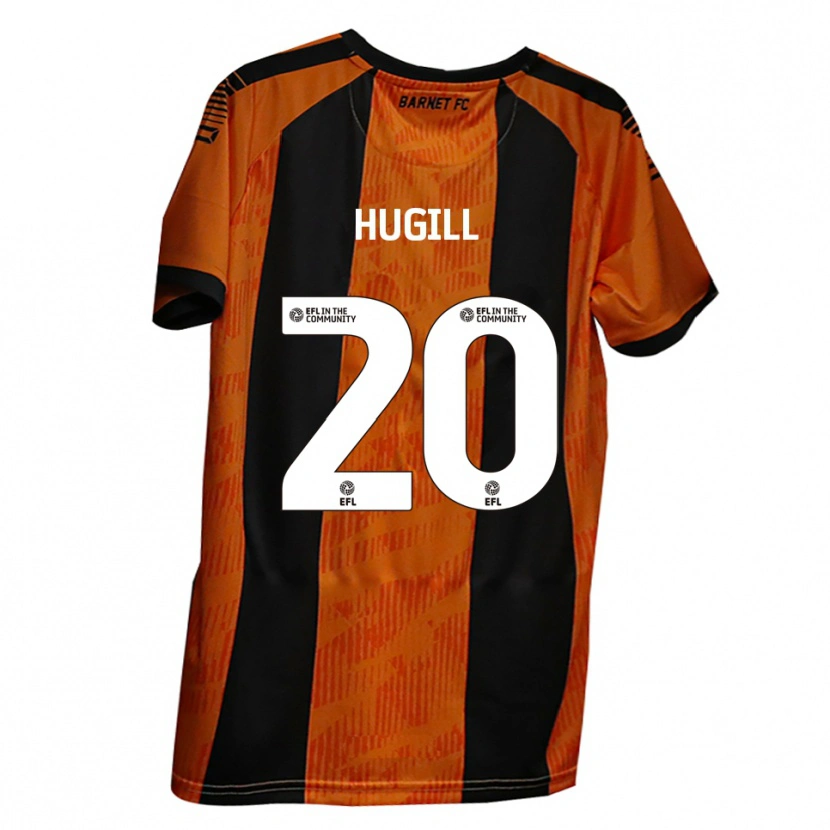 Danxen Herren Joe Hugill #20 Orange Schwarz Heimtrikot Trikot 2025/26 T-Shirt Schweiz