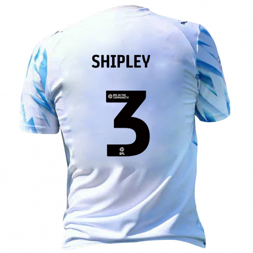 Danxen Herren Lewis Shipley #3 Weiß Himmelblau Heimtrikot Trikot 2025/26 T-Shirt Schweiz