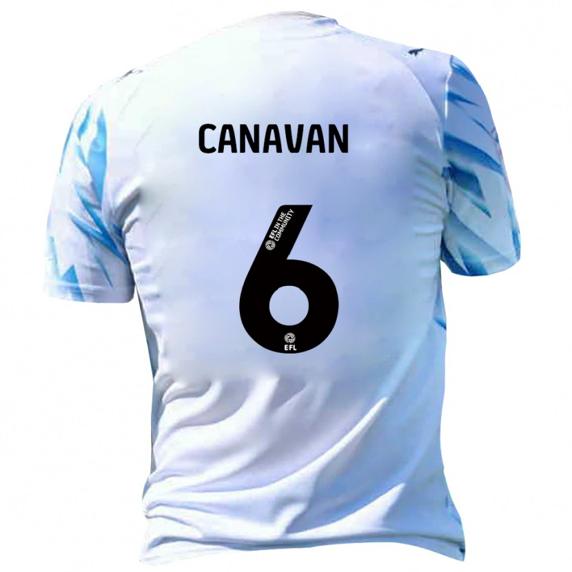 Danxen Herren Niall Canavan #6 Weiß Himmelblau Heimtrikot Trikot 2025/26 T-Shirt Schweiz