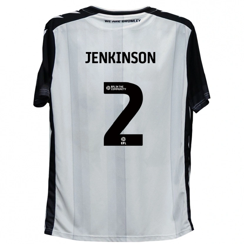 Danxen Herren Carl Jenkinson #2 Weiß Schwarz Heimtrikot Trikot 2025/26 T-Shirt Schweiz
