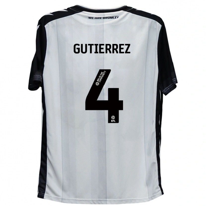 Danxen Herren William Gutierrez #4 Weiß Schwarz Heimtrikot Trikot 2025/26 T-Shirt Schweiz