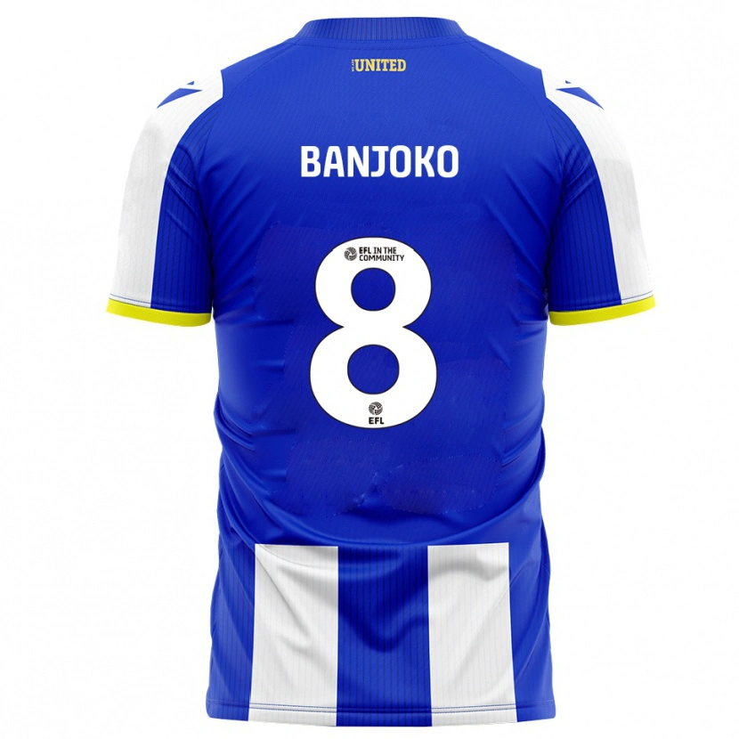 Danxen Herren Daniel Banjoko #8 Blau Weiß Heimtrikot Trikot 2025/26 T-Shirt Schweiz