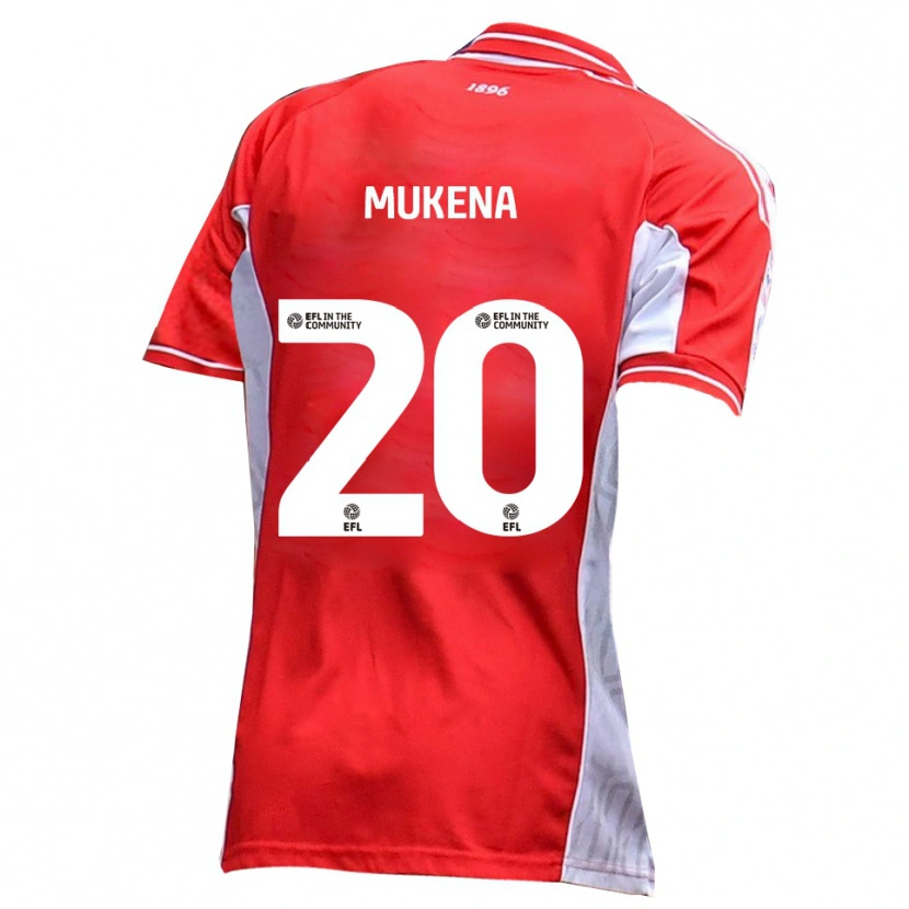 Danxen Herren Joy Mukena #20 Rot Weiß Heimtrikot Trikot 2025/26 T-Shirt Schweiz