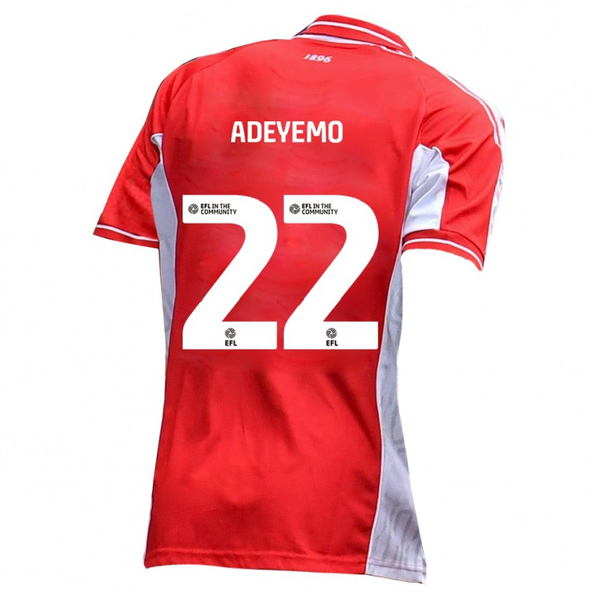 Danxen Herren Ade Adeyemo #22 Rot Weiß Heimtrikot Trikot 2025/26 T-Shirt Schweiz