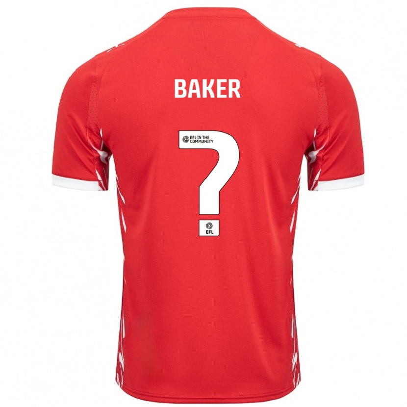 Danxen Herren Billy Baker #0 Rot Weiß Heimtrikot Trikot 2025/26 T-Shirt Schweiz