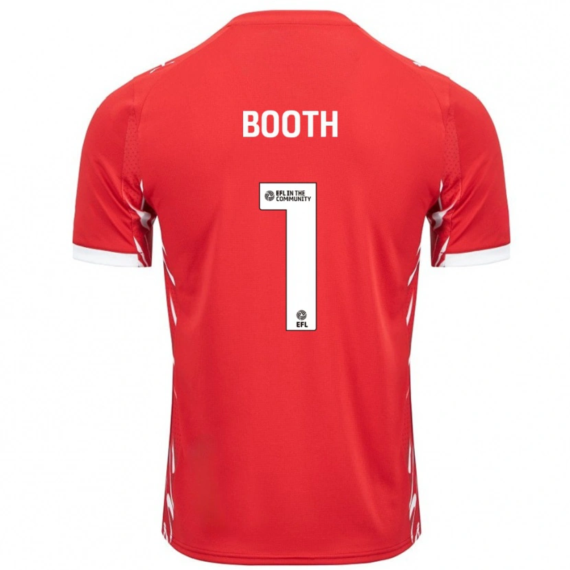 Danxen Herren Tom Booth #1 Rot Weiß Heimtrikot Trikot 2025/26 T-Shirt Schweiz