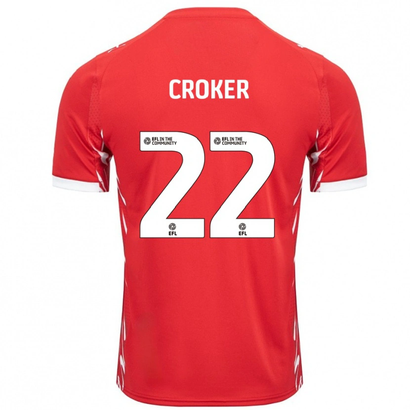 Danxen Herren Phil Croker #22 Rot Weiß Heimtrikot Trikot 2025/26 T-Shirt Schweiz