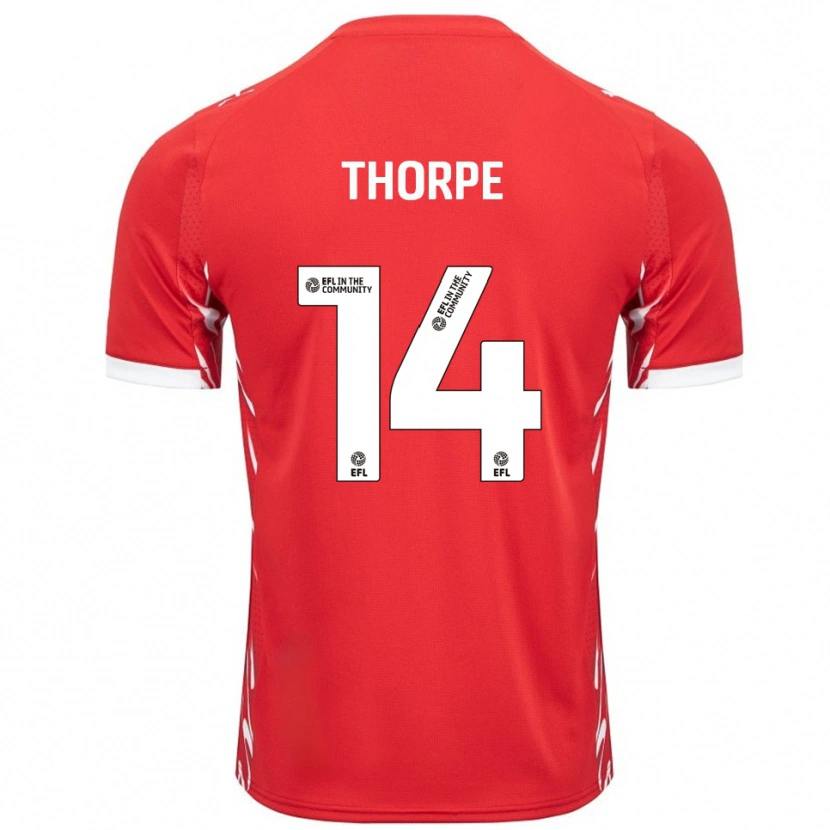 Danxen Herren Ayden Thorpe #14 Rot Weiß Heimtrikot Trikot 2025/26 T-Shirt Schweiz