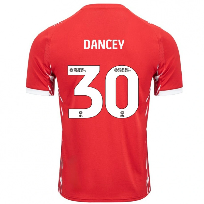 Danxen Herren Stan Dancey #30 Rot Weiß Heimtrikot Trikot 2025/26 T-Shirt Schweiz