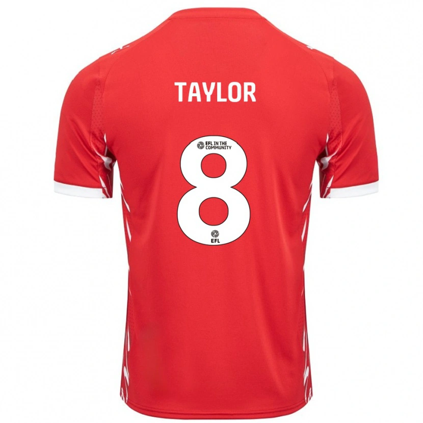 Danxen Herren Owen Taylor #8 Rot Weiß Heimtrikot Trikot 2025/26 T-Shirt Schweiz