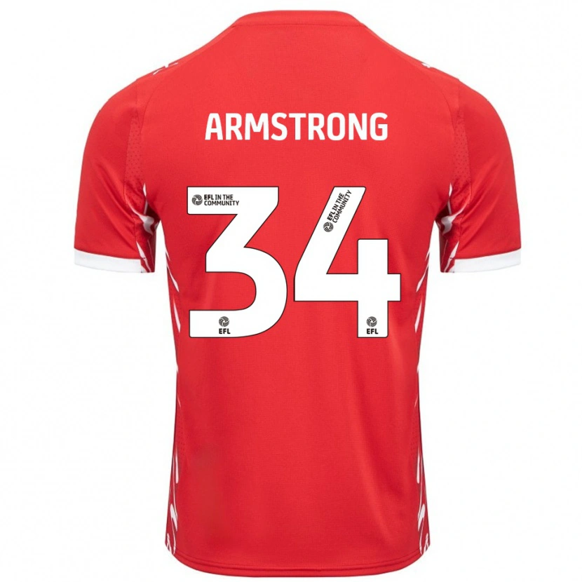 Danxen Herren Oliver Armstrong #34 Rot Weiß Heimtrikot Trikot 2025/26 T-Shirt Schweiz