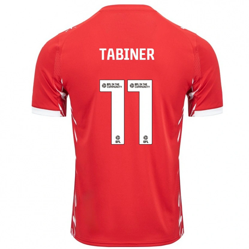 Danxen Herren Joel Tabiner #11 Rot Weiß Heimtrikot Trikot 2025/26 T-Shirt Schweiz
