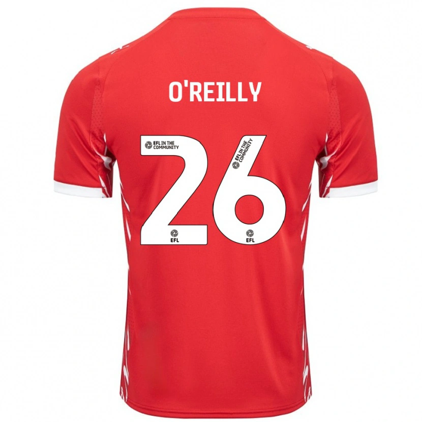 Danxen Herren Tommi O'reilly #26 Rot Weiß Heimtrikot Trikot 2025/26 T-Shirt Schweiz