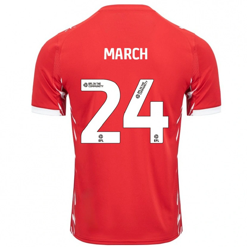 Danxen Herren Josh March #24 Rot Weiß Heimtrikot Trikot 2025/26 T-Shirt Schweiz