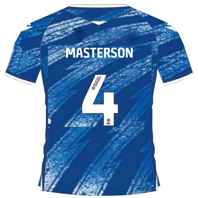 Danxen Herren Conor Masterson #4 Blau Weiß Heimtrikot Trikot 2025/26 T-Shirt Schweiz