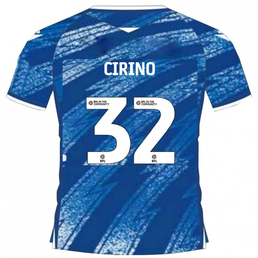 Danxen Herren Lenni Cirino #32 Blau Weiß Heimtrikot Trikot 2025/26 T-Shirt Schweiz