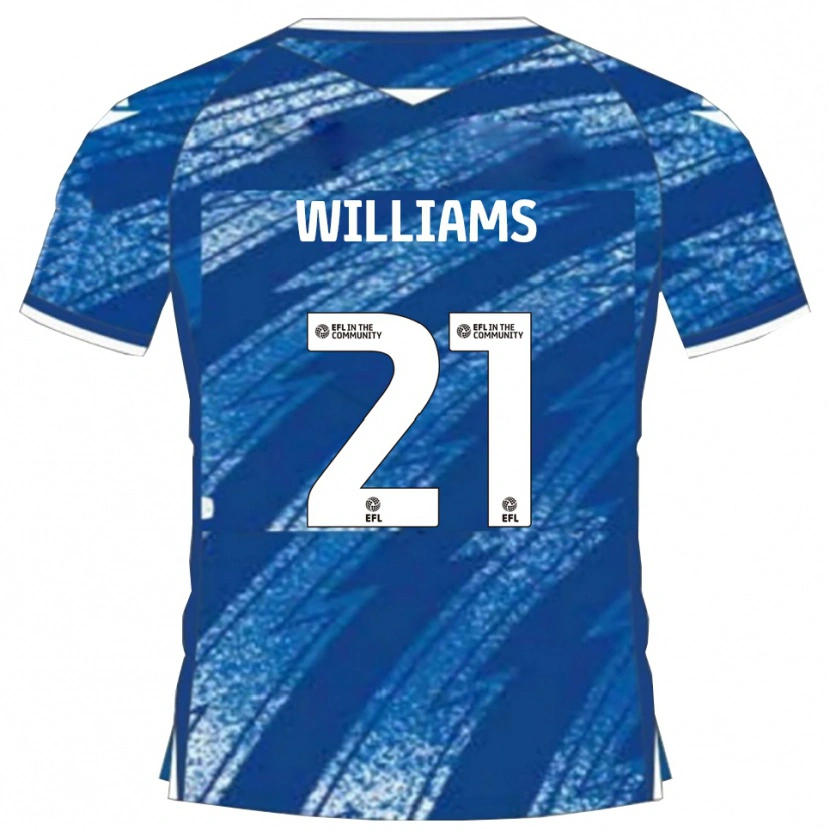 Danxen Herren Euan Williams #21 Blau Weiß Heimtrikot Trikot 2025/26 T-Shirt Schweiz