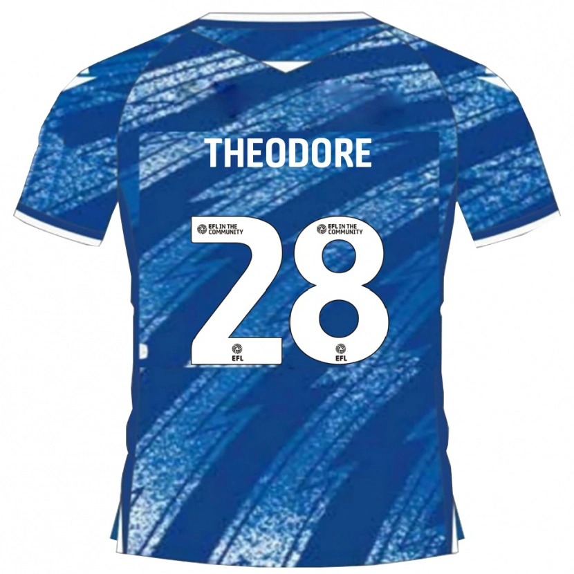 Danxen Herren Damien Theodore #28 Blau Weiß Heimtrikot Trikot 2025/26 T-Shirt Schweiz