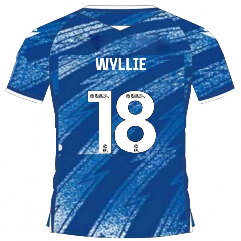 Danxen Herren Marcus Wyllie #18 Blau Weiß Heimtrikot Trikot 2025/26 T-Shirt Schweiz