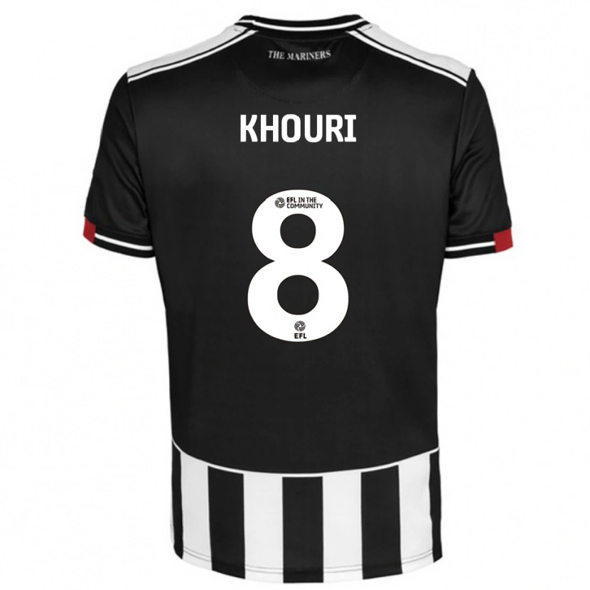Danxen Herren Evan Khouri #8 Schwarz Weiß Rot Heimtrikot Trikot 2025/26 T-Shirt Schweiz