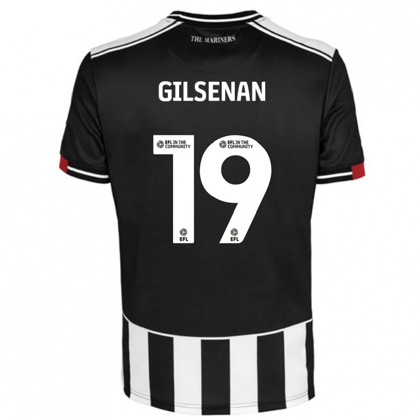 Danxen Herren Zak Gilsenan #19 Schwarz Weiß Rot Heimtrikot Trikot 2025/26 T-Shirt Schweiz