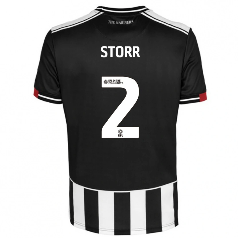 Danxen Herren Callum Storr #2 Schwarz Weiß Rot Heimtrikot Trikot 2025/26 T-Shirt Schweiz