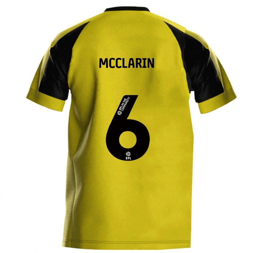 Danxen Herren Jack Mcclarin #6 Gelb Grau Heimtrikot Trikot 2025/26 T-Shirt Schweiz
