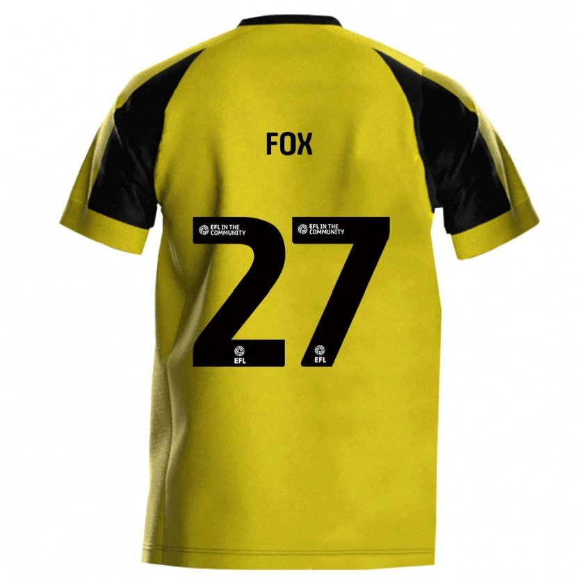 Danxen Herren Ben Fox #27 Gelb Grau Heimtrikot Trikot 2025/26 T-Shirt Schweiz