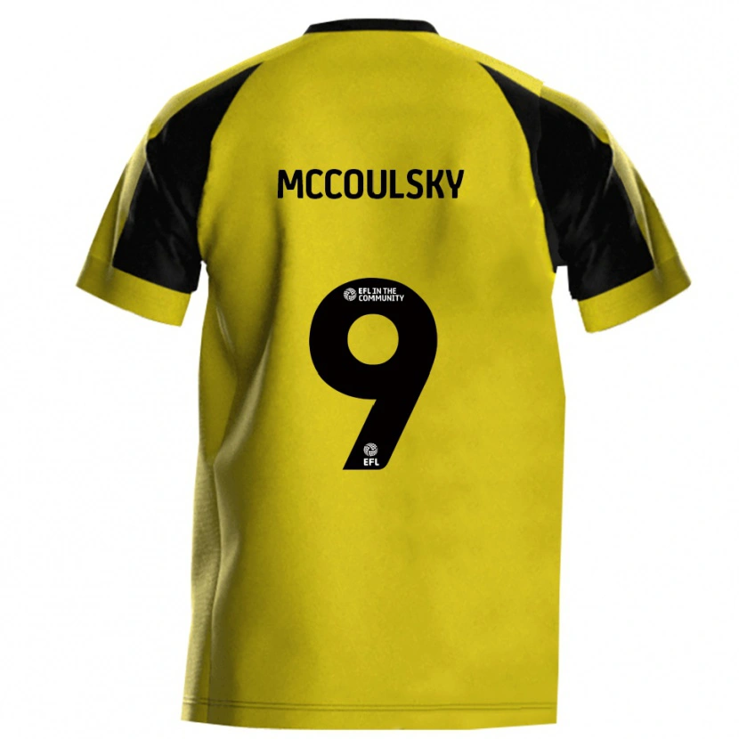 Danxen Herren Shawn Mccoulsky #9 Gelb Grau Heimtrikot Trikot 2025/26 T-Shirt Schweiz
