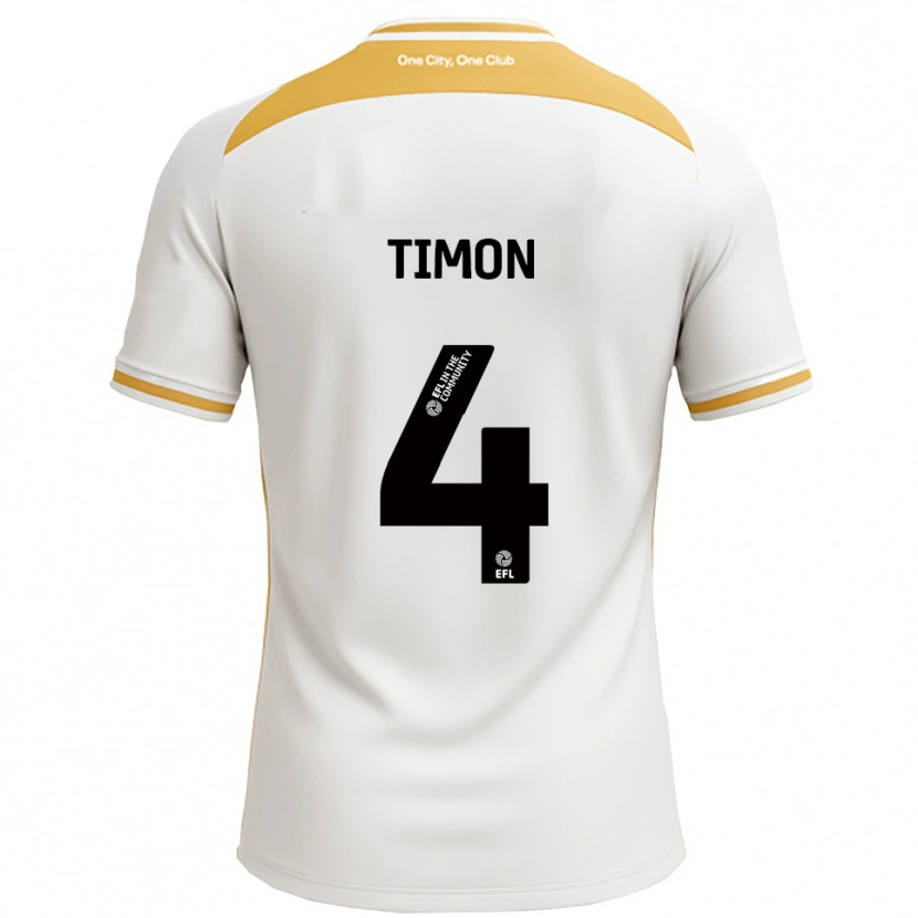 Danxen Herren Amelie Timon #4 Weiß Gold Heimtrikot Trikot 2025/26 T-Shirt Schweiz