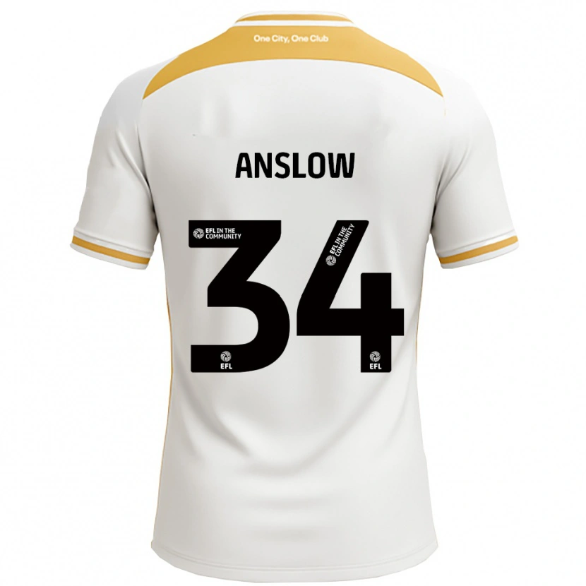 Danxen Herren Lauren Anslow #34 Weiß Gold Heimtrikot Trikot 2025/26 T-Shirt Schweiz