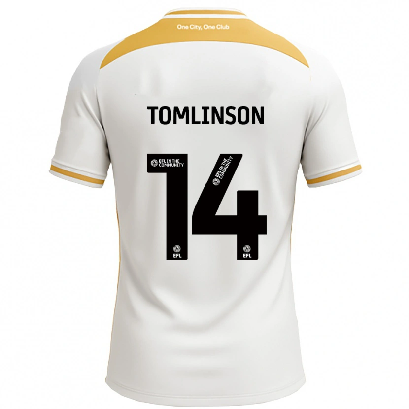 Danxen Herren Joe Tomlinson #14 Weiß Gold Heimtrikot Trikot 2025/26 T-Shirt Schweiz
