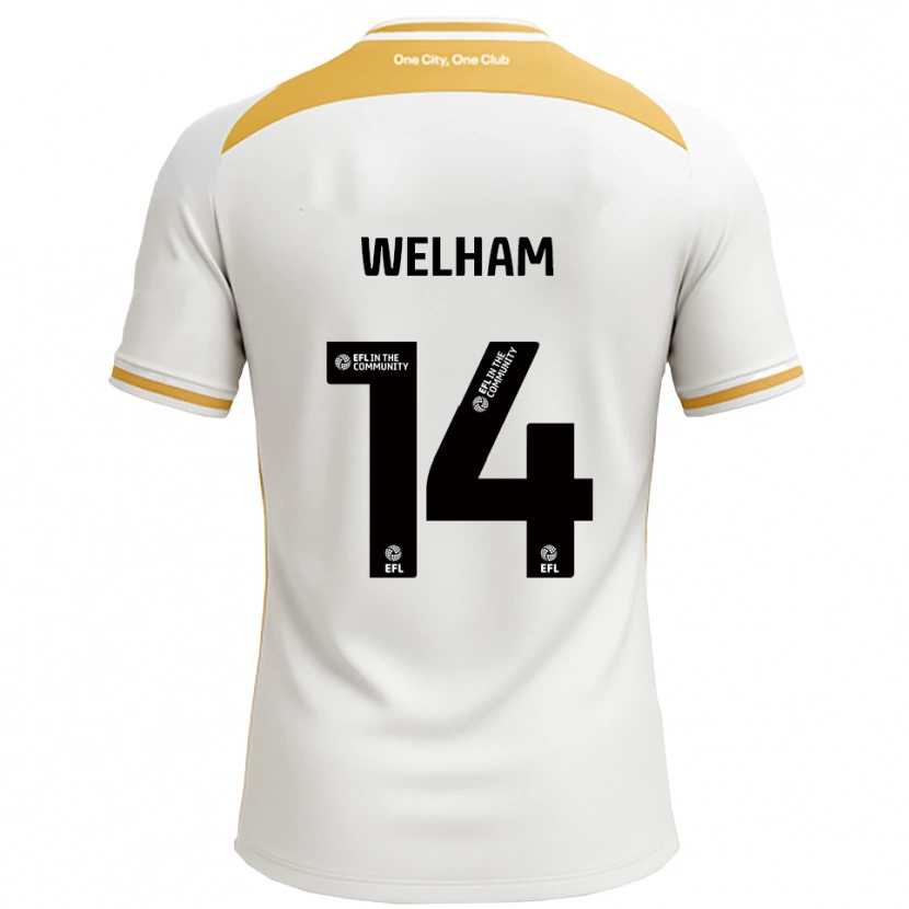 Danxen Herren Madeline Welham #14 Weiß Gold Heimtrikot Trikot 2025/26 T-Shirt Schweiz