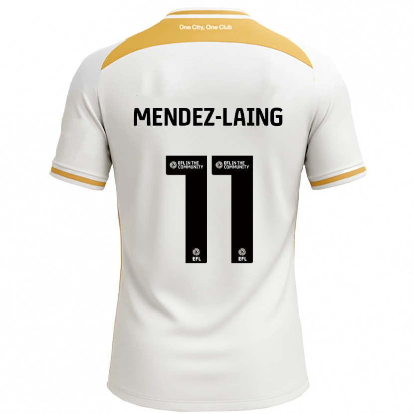 Danxen Herren Nathaniel Méndez-Laing #11 Weiß Gold Heimtrikot Trikot 2025/26 T-Shirt Schweiz