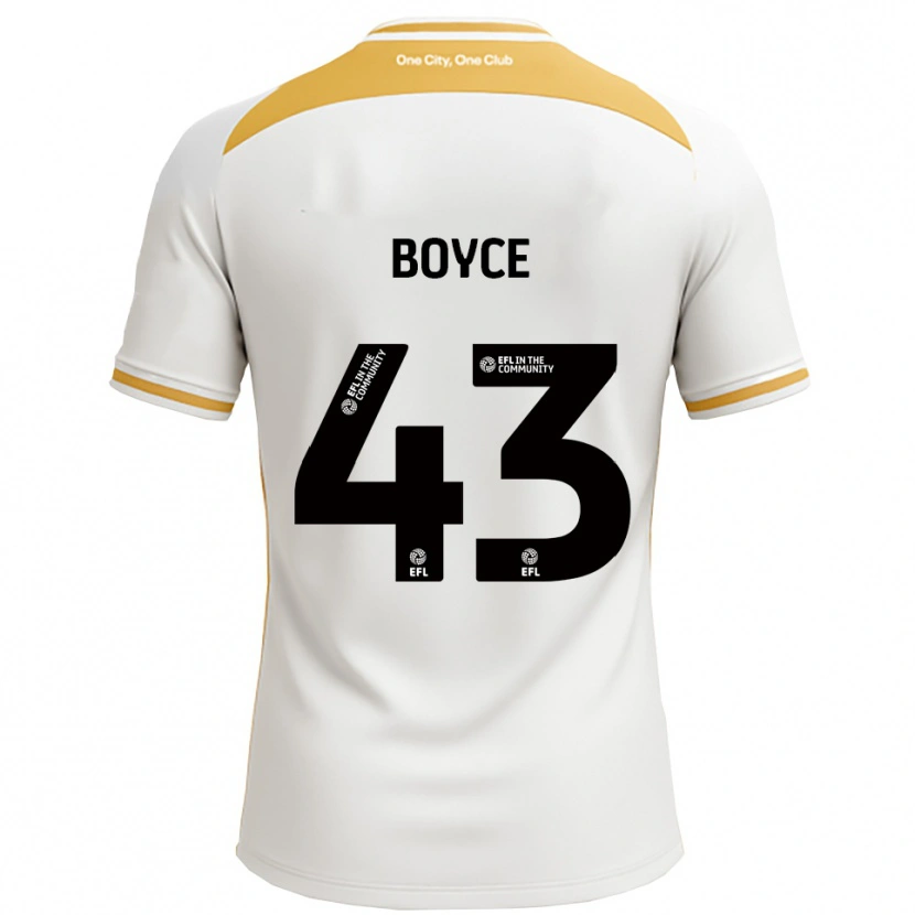 Danxen Herren Kyle Boyce #43 Weiß Gold Heimtrikot Trikot 2025/26 T-Shirt Schweiz