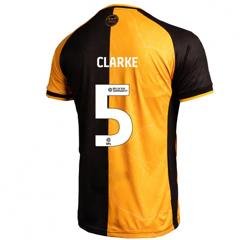 Danxen Herren James Clarke #5 Gelb Schwarz Heimtrikot Trikot 2025/26 T-Shirt Schweiz