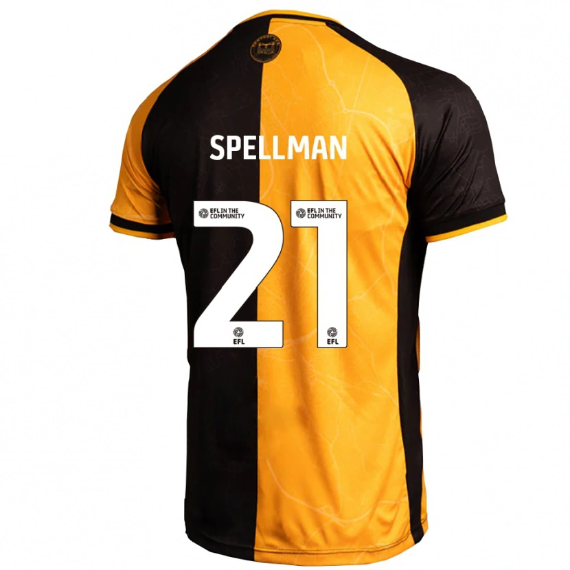 Danxen Herren Michael Spellman #21 Gelb Schwarz Heimtrikot Trikot 2025/26 T-Shirt Schweiz