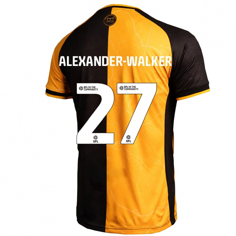 Danxen Herren Moses Alexander-Walker #27 Gelb Schwarz Heimtrikot Trikot 2025/26 T-Shirt Schweiz