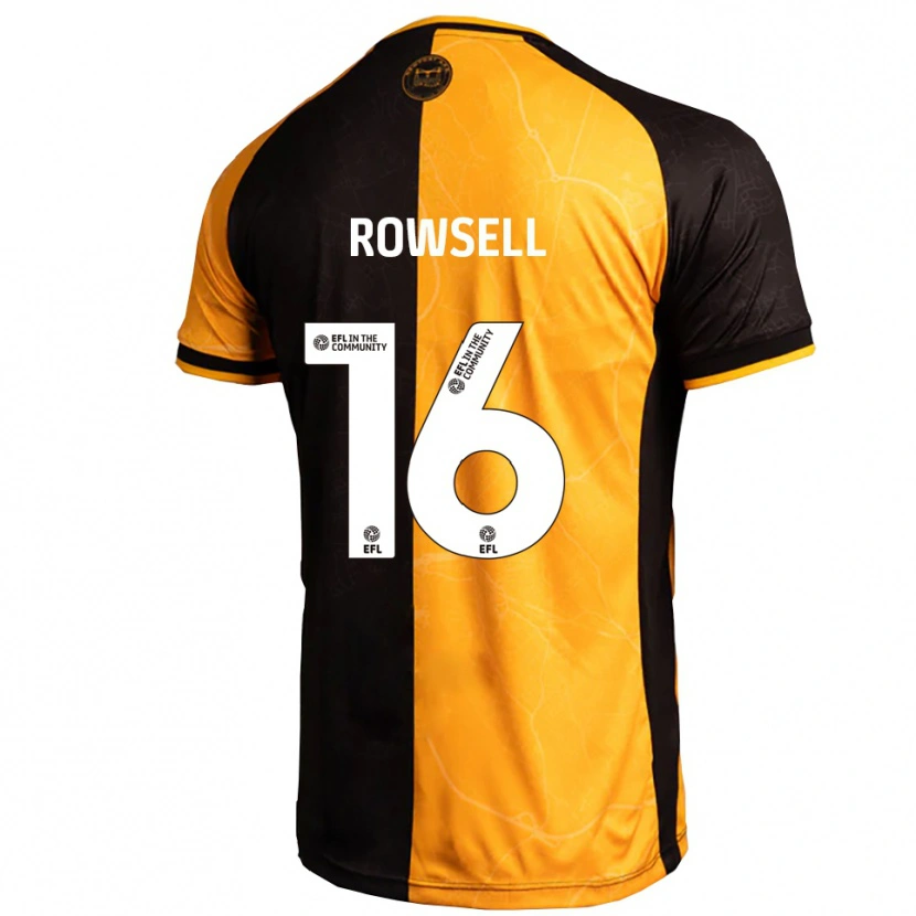 Danxen Herren Declan Rowsell #16 Gelb Schwarz Heimtrikot Trikot 2025/26 T-Shirt Schweiz