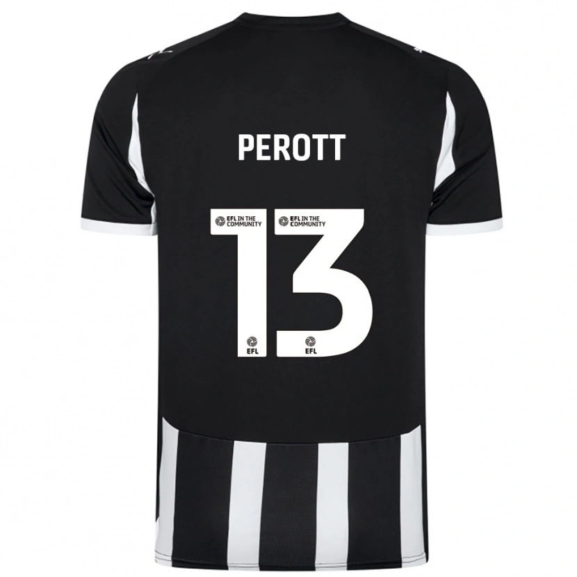 Danxen Herren Milai Perott #13 Schwarz Weiß Heimtrikot Trikot 2025/26 T-Shirt Schweiz