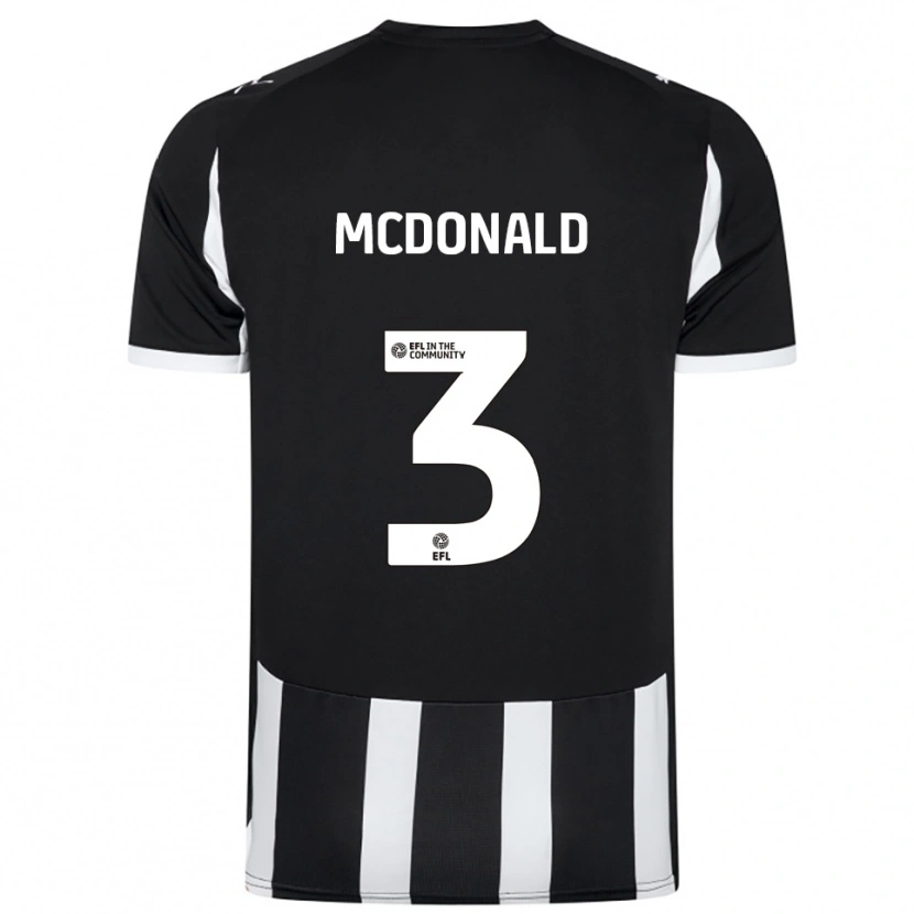 Danxen Herren Rod Mcdonald #3 Schwarz Weiß Heimtrikot Trikot 2025/26 T-Shirt Schweiz