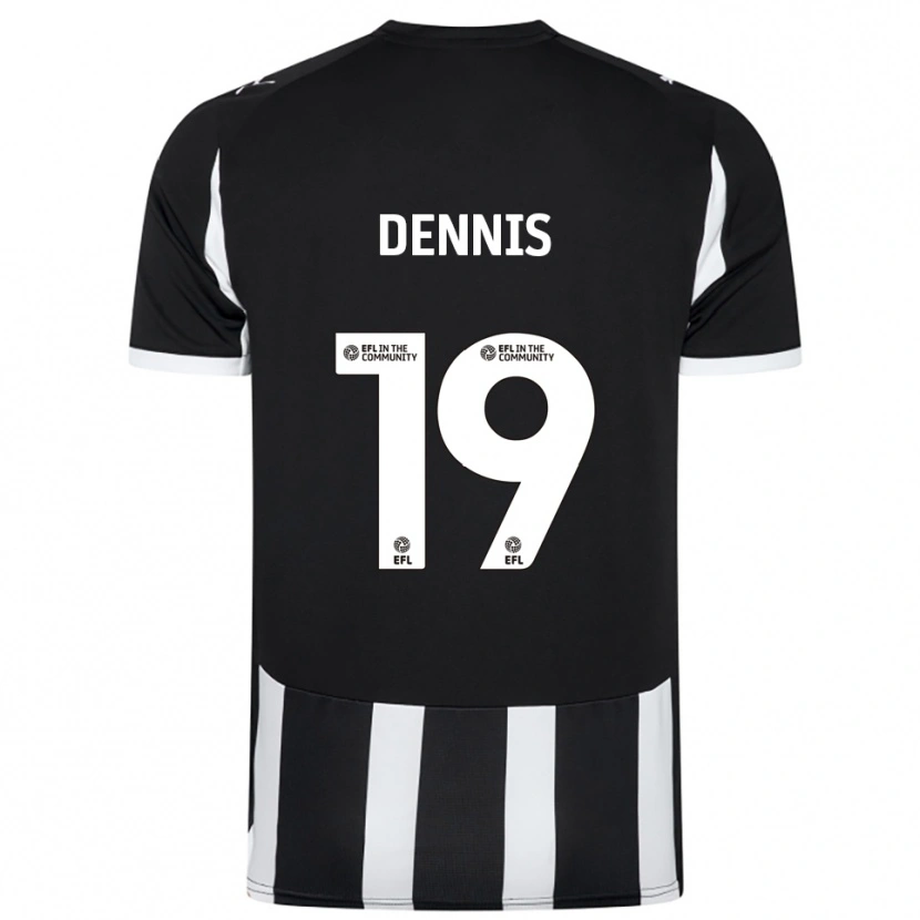 Danxen Herren Matthew Dennis #19 Schwarz Weiß Heimtrikot Trikot 2025/26 T-Shirt Schweiz